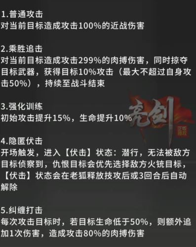 亮剑老狐怎么样